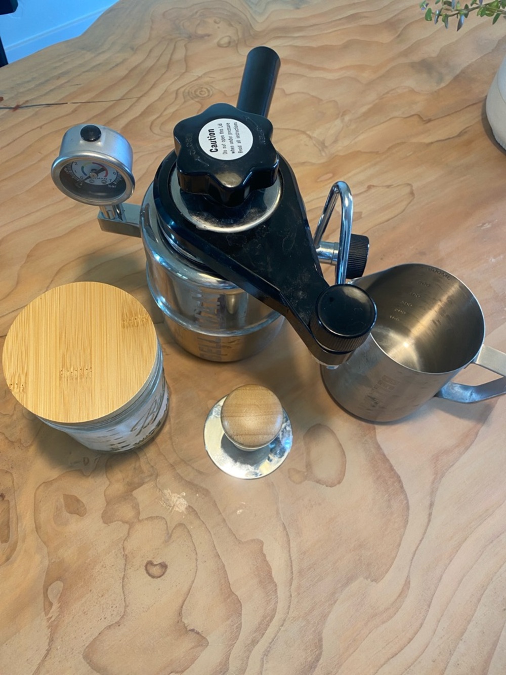 Bellman Stainless Milk Frothing Pitcher and Tamper Set - Picture 2 of 2